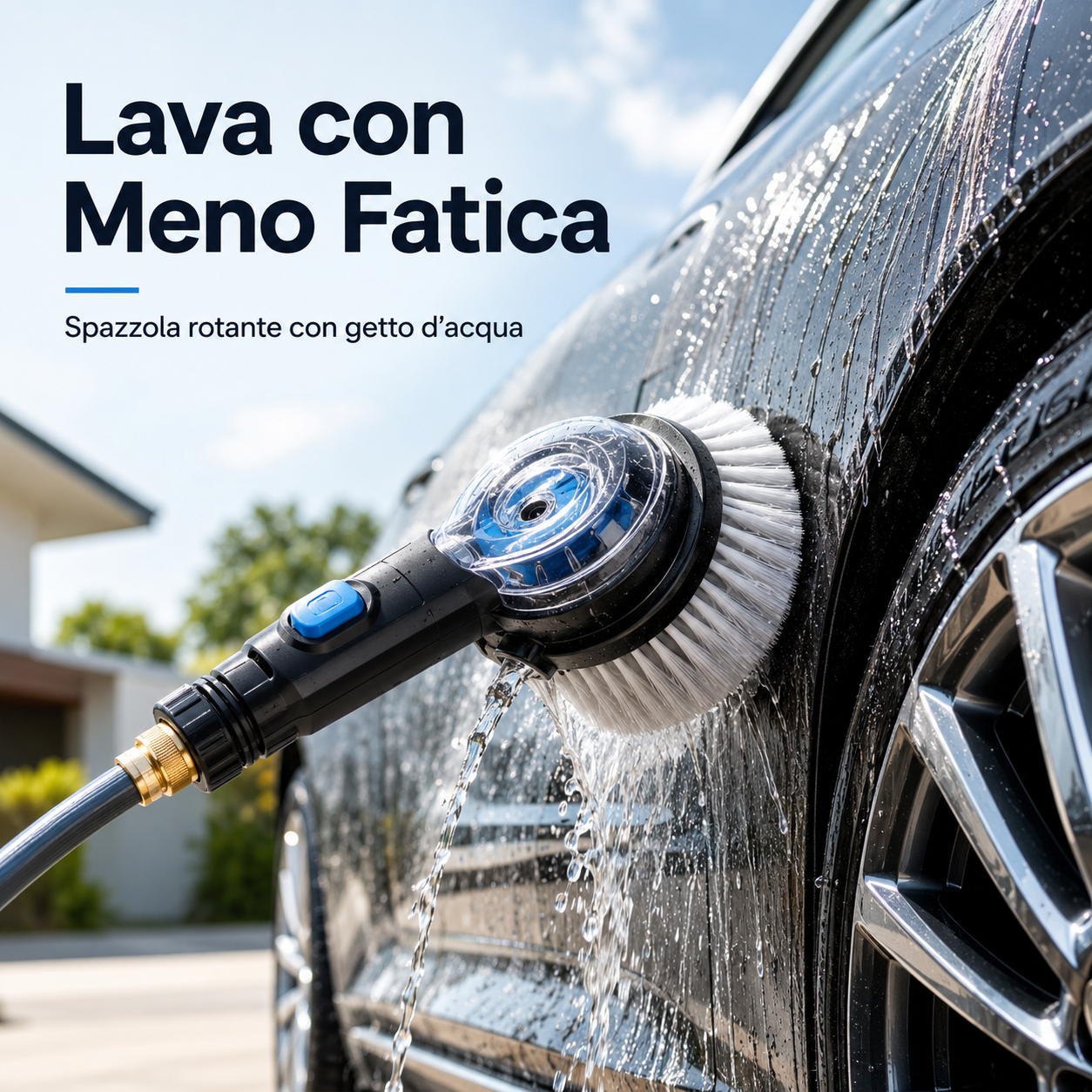 Spazzola Rotante per Lavaggio con Getto d’Acqua