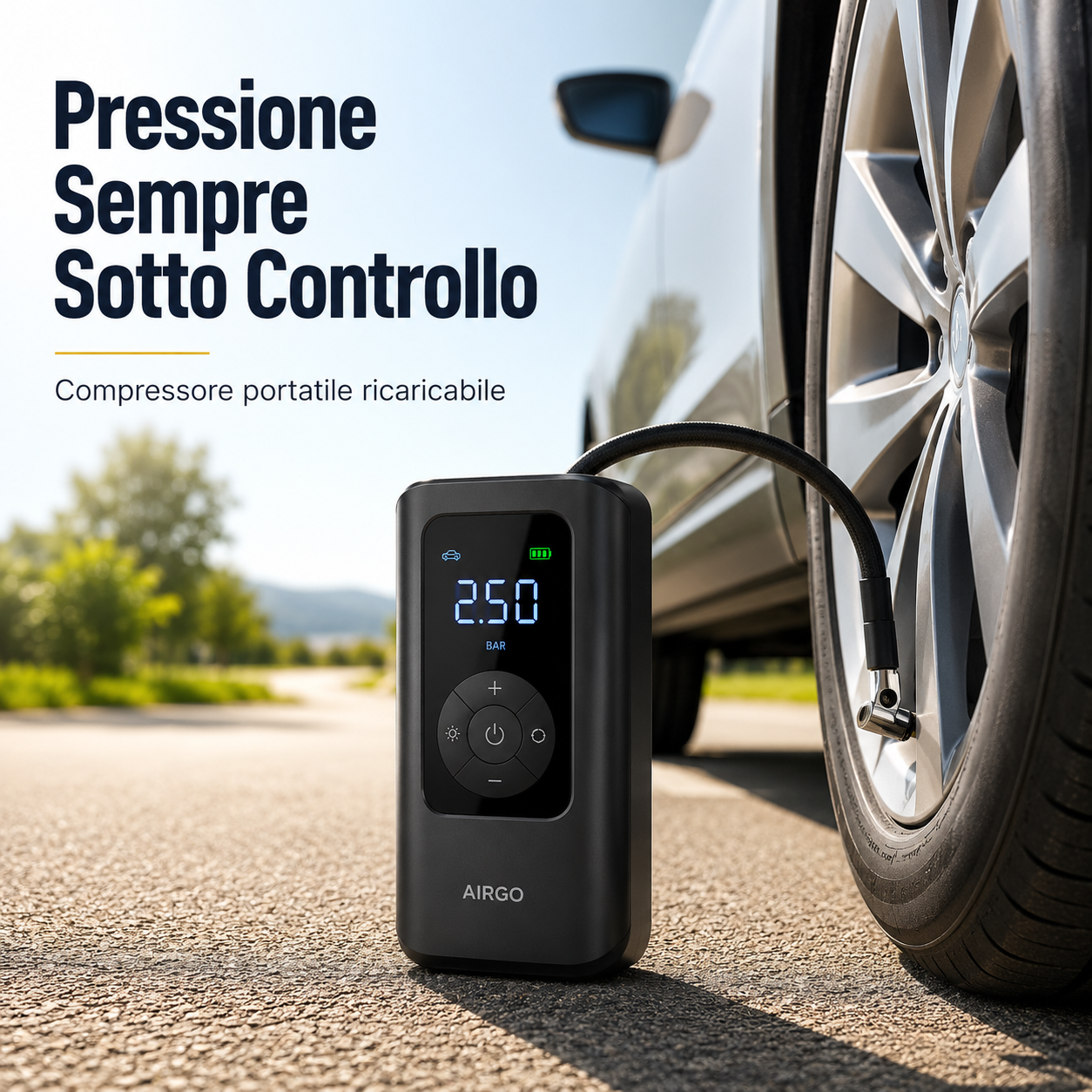 Compressore Portatile Ricaricabile per Auto