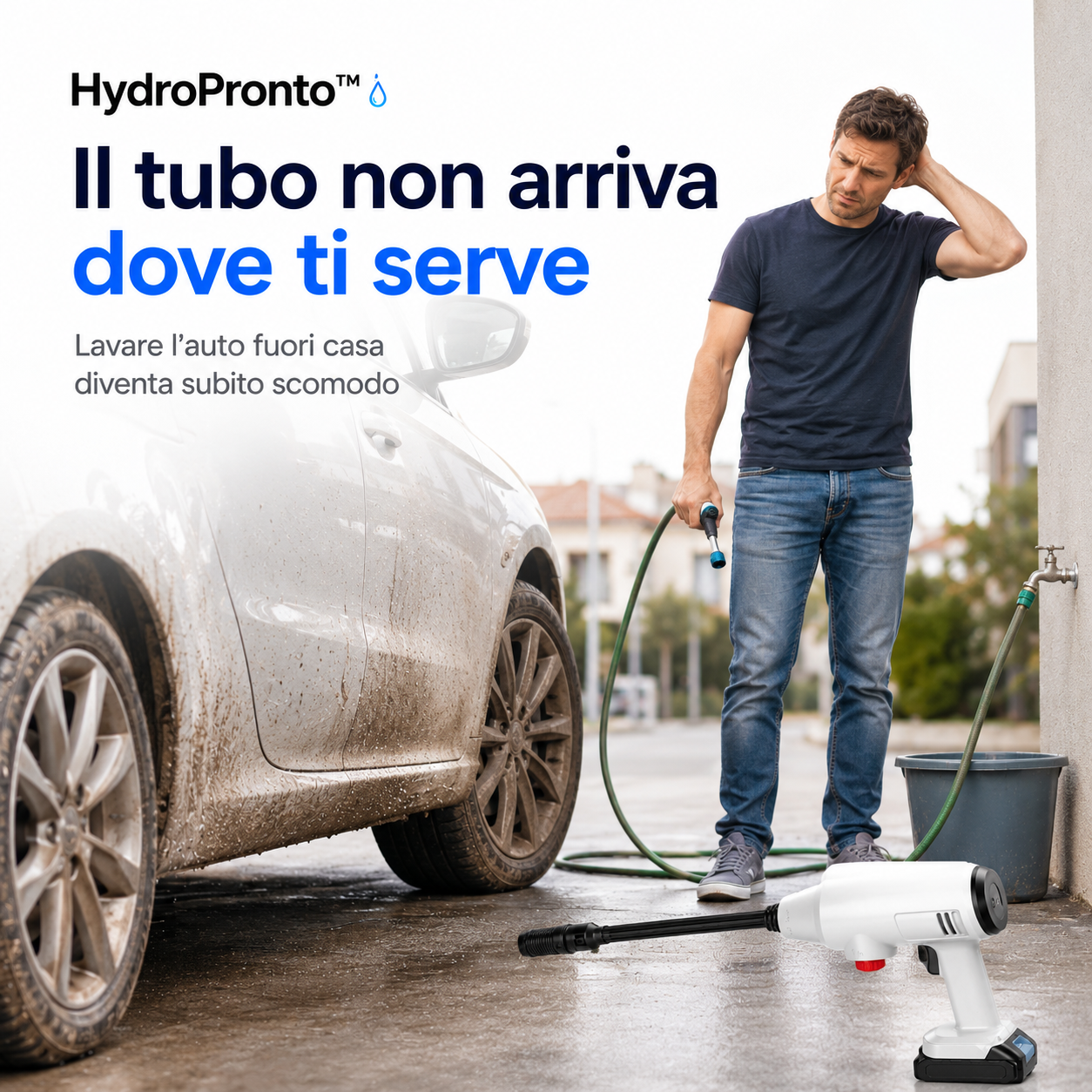 HydroPronto™ – Idropulitrice Portatile a Batteria
