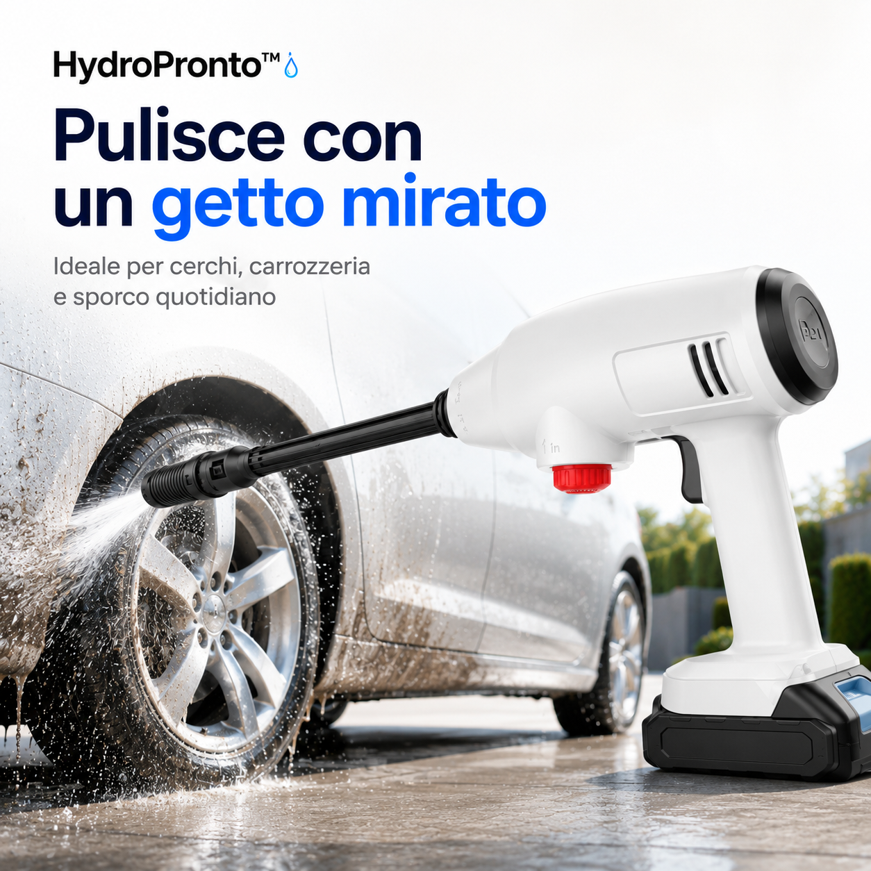 HydroPronto™ – Idropulitrice Portatile a Batteria