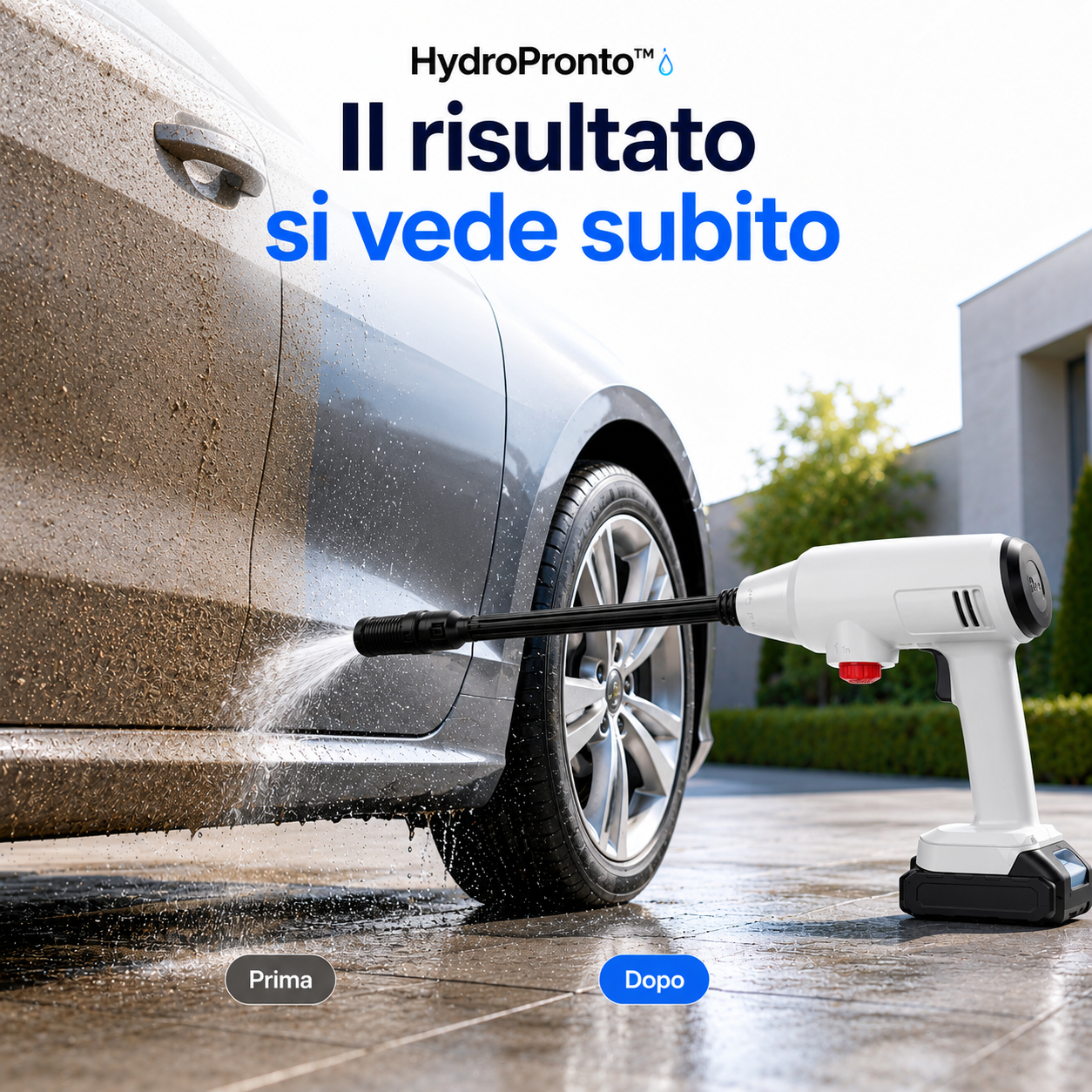 HydroPronto™ – Idropulitrice Portatile a Batteria