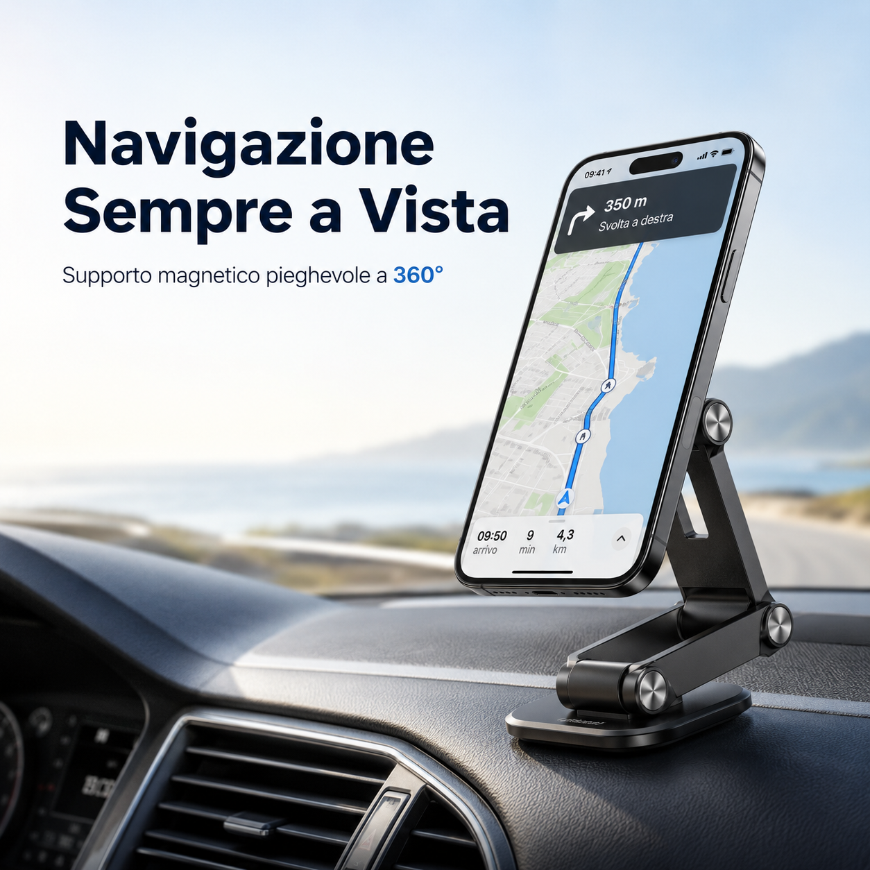 Supporto Magnetico Pieghevole per Smartphone a 360°