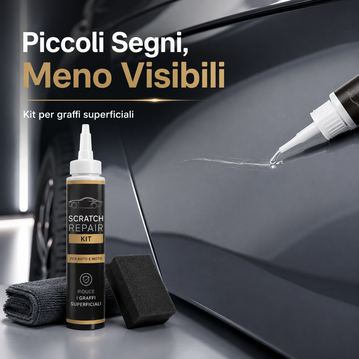 Kit per Attenuare i Graffi di Auto e Moto